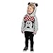 Disney Minnie Mouse Little Girls Lightweight Hoodie Shirt, Grey, 2T