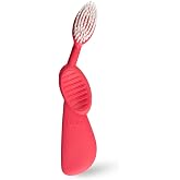RADIUS Toothbrush, Flex Brush, Soft Bristles, Right Handed, Watermelon Brush with White Bristles, BPA Free &amp; ADA Accepted, Pack of 1