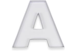 MANOCZY 10"A Shaped Cardboard Letter Mache Chocolate Sweets Candy Container Box (White,A )