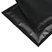 100 Double-Sided Matte Black Zip Lock Bags w/ Tear Notch 12x18cm (4.7x7