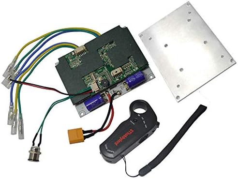 SThobbylord 24V/36V Single/Dual Drive Electric Speed Controller ESC for Brushless Belt Motor & Wireless 2.4G Remote Control Transmitter & Aluminum Heat Sink for Electric Skateboard