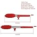 Go-Sports 2 Pack Premium Silicone BBQ Cooking Tongs，Kitchen Food Tongs，Stainless Steel Material With Heat Resistant Silicone Grip For BBQ Grilling Turner Cooking Tips, ( 9 Inch+12 Inch, Red)