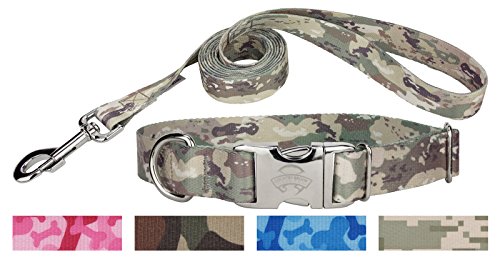 Country Brook Design Mountain Viper Camo Premium Dog Collar & Leash - Extra Large