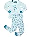 Leveret Monkey Blue 2 Piece Pajama Set 100% Cotton 2 Years