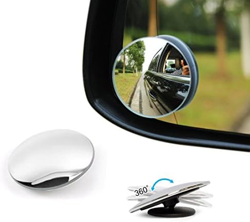 Set Of 2 Car Auto 360° Universal Wide Angle Convex Rear Side View Blind Spot Mirror