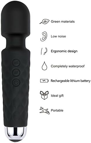Powerful Body Wand Hands Massager Wireless and USB rechargeable for Hands Lumbar Arm Leg Head Finger Neck Foot Legs Neck Backwith perfect size fit for travel