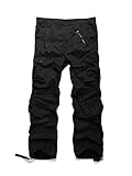 Men's Outdoor Woodland Military Cargo Pant #3357 Black 34
