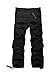 Men's Outdoor Woodland Military Cargo Pant #3357 Black 34