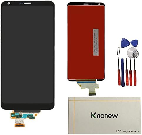 KNONEW Glass LCD Display Touch Screen Digitizer Assembly Replacement part For LG G6 H870 H871 H872 LS993 VS998 US997 LCD + Tools (Black)