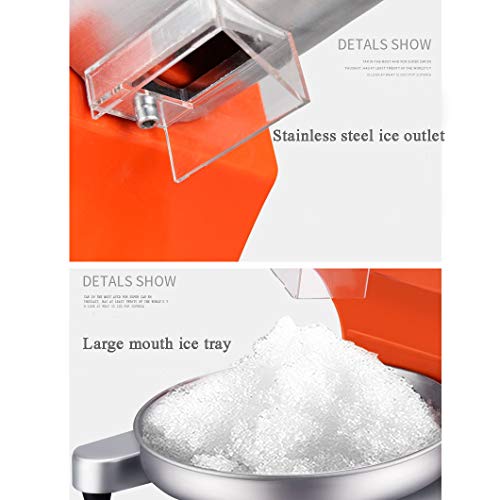 Ice Crusher Eiscrusher Eiszerkleinerer,95kg/h Smoothies Elektro Ice Shaver Maschine für Haushalt Commercial Use – Bild 6