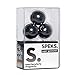 Speks Super Gunmetal Set of 3 (33mm) Magnetic Balls - Sculptural Fun Stress Relief Desk Toy and Base for Adults