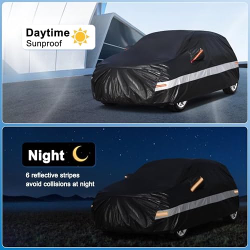 Holthly Exterior Car Cover for Opel Corsa D/E/A/B/C/F (1982-2025), Car Cover 10 Layers of Protection, 100% Waterproof, Anti-Dust, Windproof, Rainproof, UV Protection.