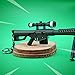 manhuan M82A1 Sniper Rifle Trumpet Barrett Metal Game Props Guns Model Action Figure Arts Toys Collection Keychain Gift