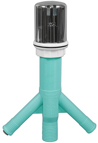 Amerigap T52 RO kit, Extra Long Thread Air Gap with Twin Inlet Ports for Dishwasher and Reverse Osmosis - Chrome