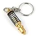 Maycom Creative Hot Auto Part Model Coilover Shock Absorber Keychain Keyring Key Chain Ring Keyfob (Gold)