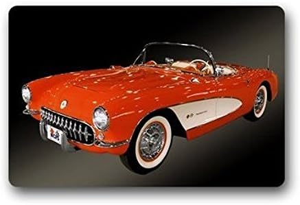 Our Iris Corvette Chevy Welcome Door Mat Rug Indoor/Outdoor Mats Welcome Doormat Decor Rug 23.6(L) x 15.7(W)