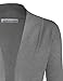 BIADANI Women Classic Soft Long Sleeve Open Front Cardigan Sweater Heather Grey 2 2X-Large