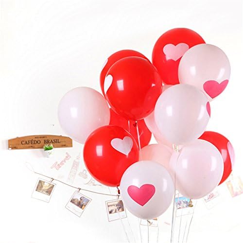 MISS MINI 10Pcs set Romantic Latex Heart Balloons Valentine's Day Wedding Decorations