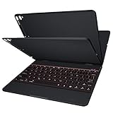 iPad Keyboard Case for iPad 2018 6th Gen/iPad 2017 5th Gen/iPad Pro 9.7 / iPad Air 2/1, AROVA Bluetooth Keyboard Case, 7-Color Backlit, Thin & Light, 360 Rotatable, iPad Case with Keyboard 9.7