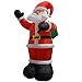 Impact Canopy Inflatable Outdoor Christmas Decoration, Lighted Santa with Gift Bag, 8 Feet Tall