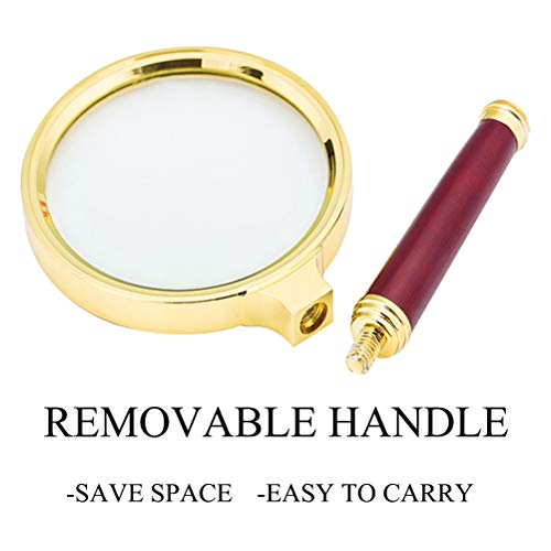 DONZY 10X Magnification Handheld Magnifier Magnifying Glass for