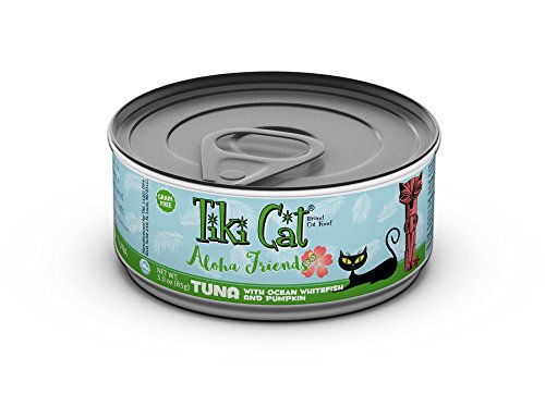 Tiki Cat Aloha Friends - 3 oz. can 12 TR - Tuna Ocean Whitefish Pumpkin, 1 Pack, One Size