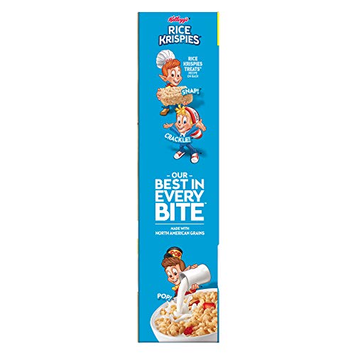 Kellogg's Rice Krispies Breakfast Cereal, Original, Fat-Free, Family Size, 24 oz Box