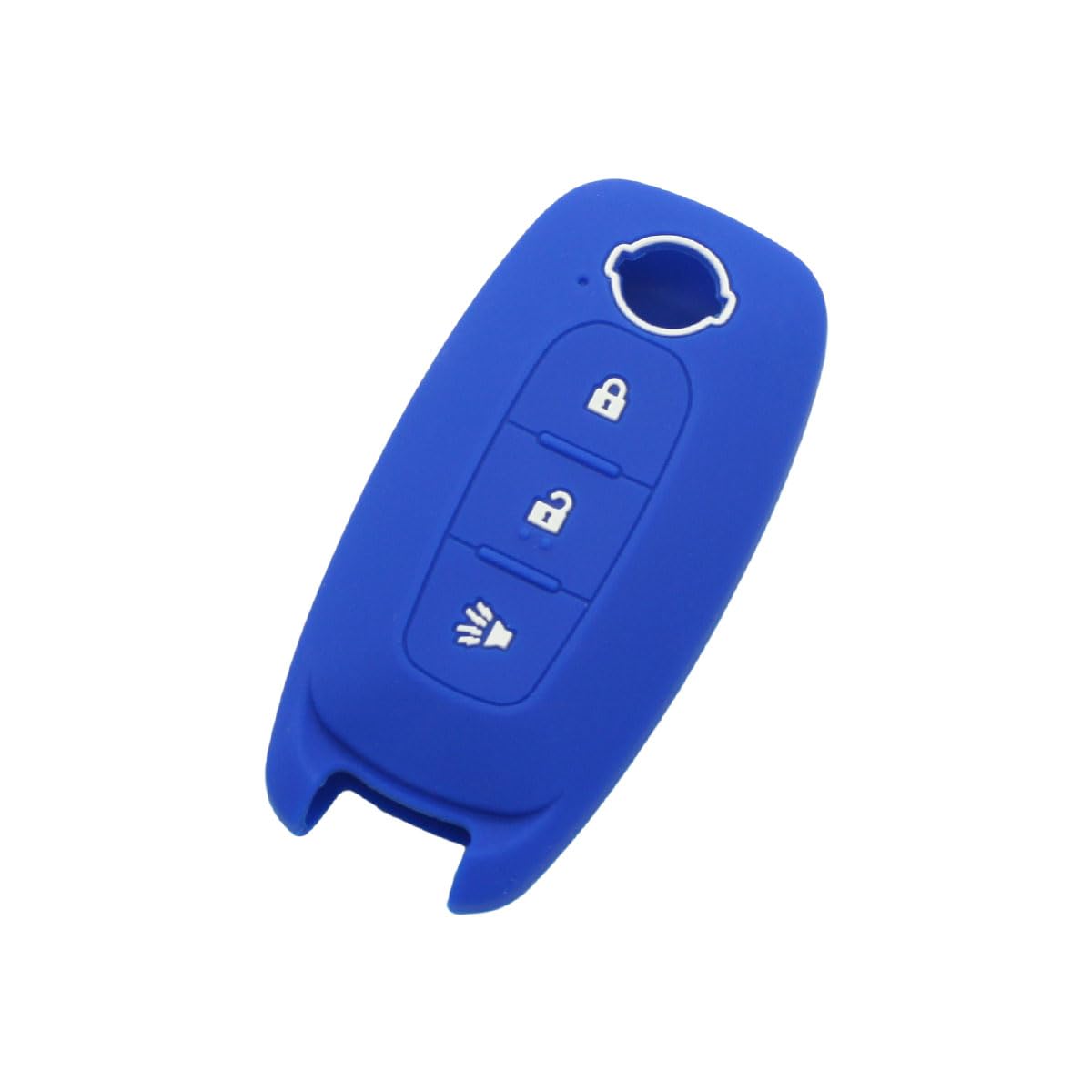 BROVACS Silicone Cover Protector Case Holder Skin Jacket Compatible with NISSAN 3 Button Smart Remote Key Fob CV2509 Deep Blue