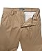 IZOD Men's American Chino Pleated Pant, English Khaki, 36W x 34L