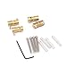 Musiclily Pro 57mm Brass Bridge Saddle Set for 4 String PB Precision Bass JB Jazz Bass Guitar