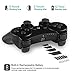Controllers for PS3 Playstation 3 Dual Shock, Wireless Bluetooth Remote Joystick Gamepad for Six-axis with Charging Cable (Pack of 2, ClearBlue and ClearRed)thumb 3