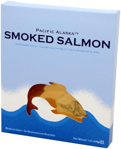 Pacific Alaska Smoked Wild Salmon, 3-Ounce Box