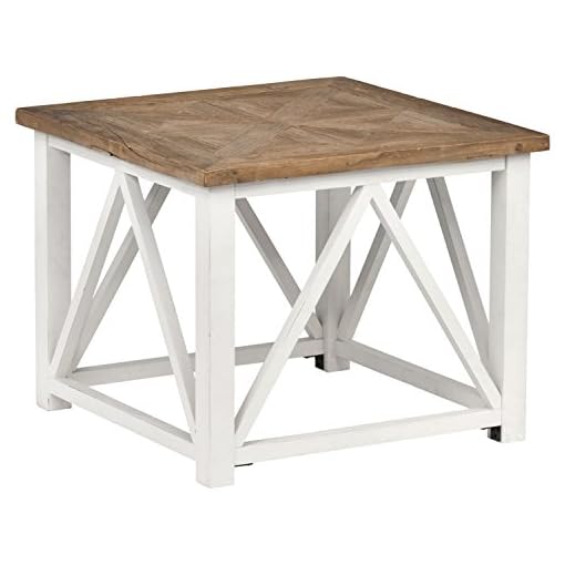 Amazon Brand Stone & Beam Coastal Breeze Accent Side End Table, 27.5