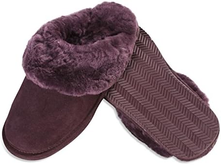 Nordvek Luxury Womens Sheepskin Mule Slipper with Cuff and Lightweight Sole # 406-100