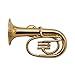 Gold Tuba Miniature Replica Magnet, Size 2 inch