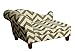 HomePop Decorative Pet Bed Chaise Lounger, Grey and Cream Chevronthumb 2