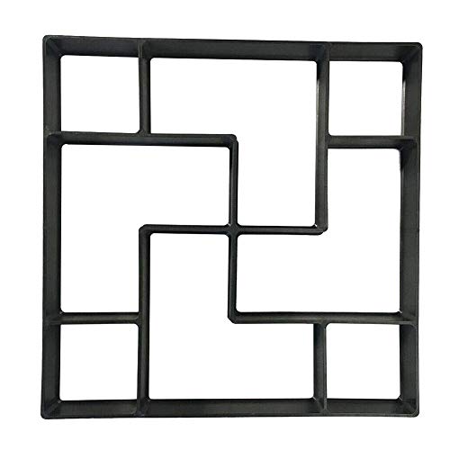 Pavement Mold Garden Walk Pavement Concrete Mould DIY Manually Paving Cement Brick Stone Road Concrete Molds Pathmate Moulds 9 Type 1pc