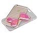 Urberry Clear Transparent Rubber Case for iPhone 5SE/5/5S,Cute Novelty Heart Shape Flowing Sand Slim Fit Clear Gel Liquid Case Cover for iPhone 5SE/5/5S with a Screen Protector