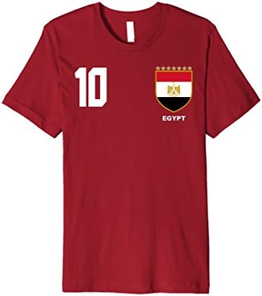 Mens Egypt Football Futbol Soccer Jersey Tshirt Medium Cranberry