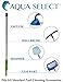 Aqua Select 6-18 Foot Telescoping Pool Vacuum Pole | Heavy Duty Aluminum Pole for Leaf Skimmers, Pool Brushes and Vacuum Heads | Expandable Swimming Pool Pole