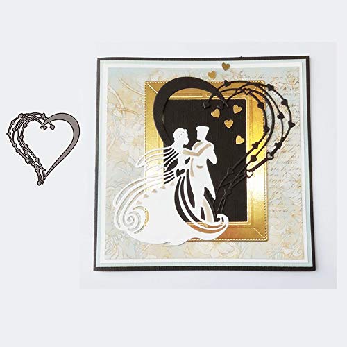 Metal Cutting Dies Bride Groom Wedding Scrapbooking Stencil for DIY Paper Card Decorative Embossing Die Cut Craft Dies