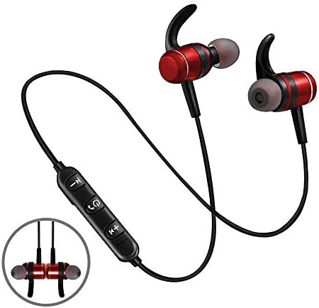 Aukiss Magnetic Wireless in-Ear Earphones, Sport Fit Design Bluetooth Earbuds Headphones, Sweatproof Headsets(Bluetooth 4.2 Super Sound Quality)