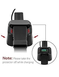 Soulen Repuesto para Fitbit Versa Cargador, USB Cargador Dock para Fitbit Versa Smart Watch