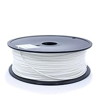 HATCHBOX 3DABS1KG175-WHT 1.75mm White ABS 3D Printer Filament by HATCHBOX