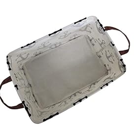 CLOCOR Rectangular Storage Basket,Collapsible Cute Pattern Storage Bin,Waterproof Coating Storage Box with Handles for… 41alIMk%2BekL