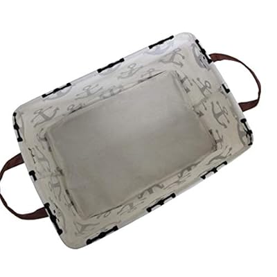 CLOCOR Rectangular Storage Basket,Collapsible Cute Pattern Storage Bin,Waterproof Coating Storage Box with Handles for… 41alIMk%2BekL