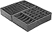 Simple Houseware 4-Pack Drawer Organizer Set - Closet Dividers for Underwear, Socks, Bras, Scarves, Ties - Foldable Non-Woven Storage Boxes, Dark Gray