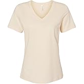 Bella + Canvas Ladies' Relaxed Jersey V-Neck T-Shirt Natural
