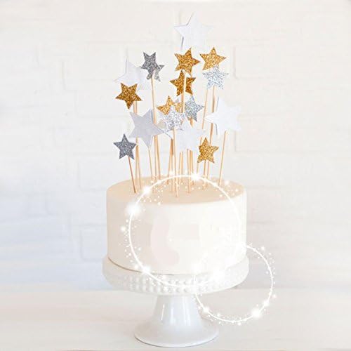 Patisserie Figurines Pour Gateaux Napravi Rs Spaufu 10x Decoration Gateau Figurine Cake Toppers Etoiles Paillete Pour Cupcake Mariage Anniversaire Fete Noel Bapteme Ustensiles A Patisserie Multicolore