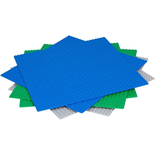 Bryk LEGO Compatible Baseplate Variety Pack Large 10 Inches x 10 Inches (32 Dot x 32 Dot) by bryk